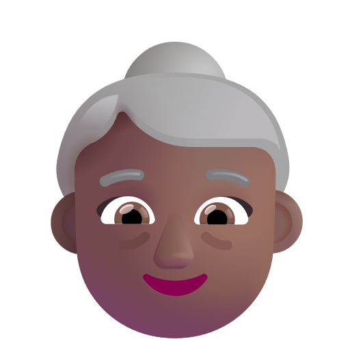 Femme Âgée: Peau Moyennement Foncée