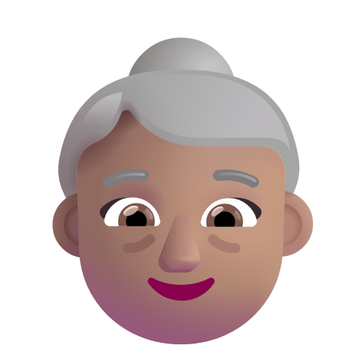 Femme Âgée: Peau Moyenne
