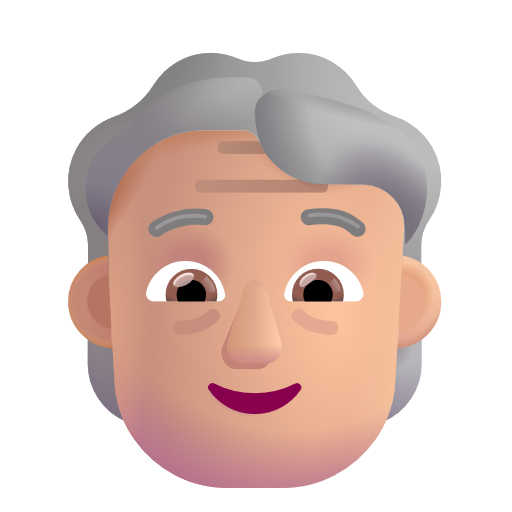 Personne Âgée: Peau Moyennement Claire