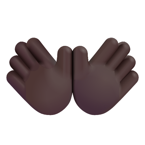 Mains Ouvertes: Peau Foncée