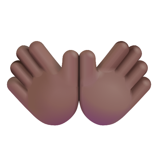 Mains Ouvertes: Peau Moyennement Foncée