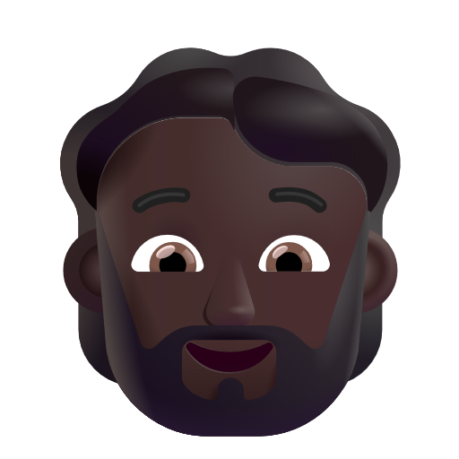 Personne: Peau Foncée, Barbe