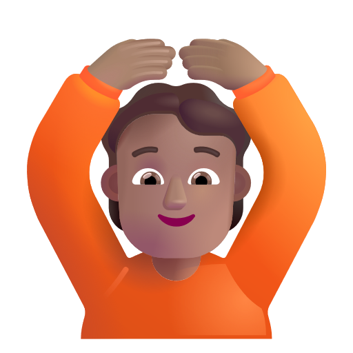 Personne Faisant Un Geste D’Acceptation: Peau Moyenne