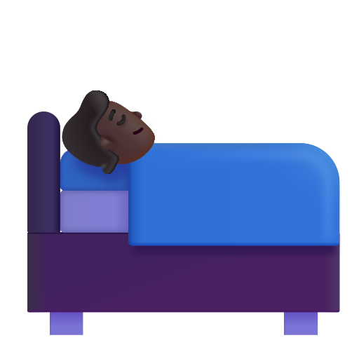 Personne Au Lit: Peau Foncée