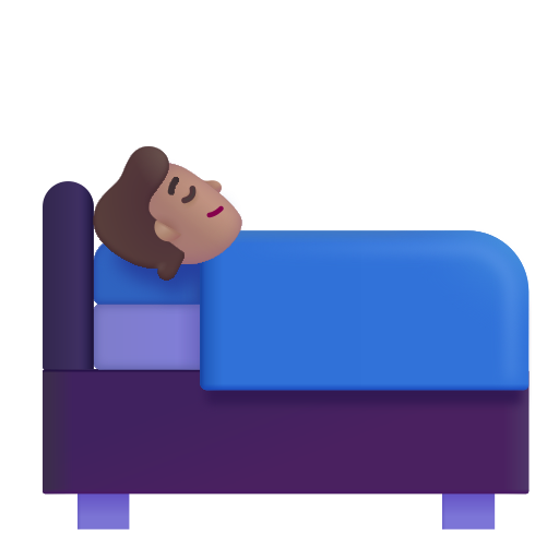 Personne Au Lit: Peau Moyenne