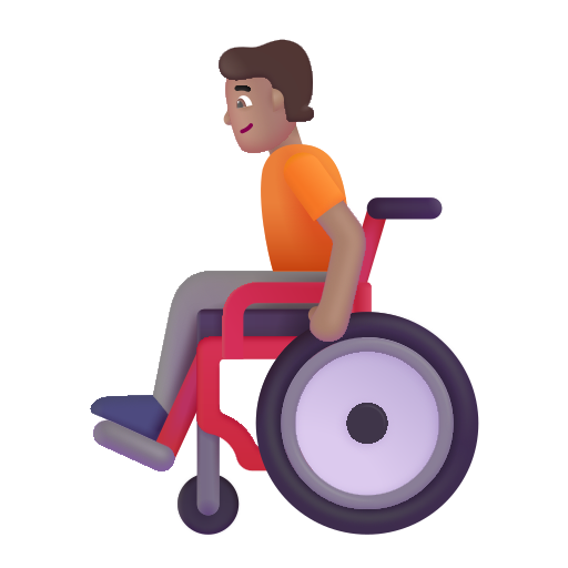 Personne En Fauteuil Roulant Manuel: Peau Moyenne