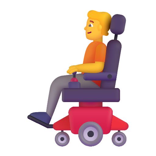 Personne En Fauteuil Roulant Motorisé