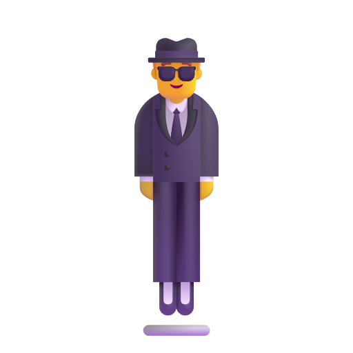 Personne En Costume En Lévitation