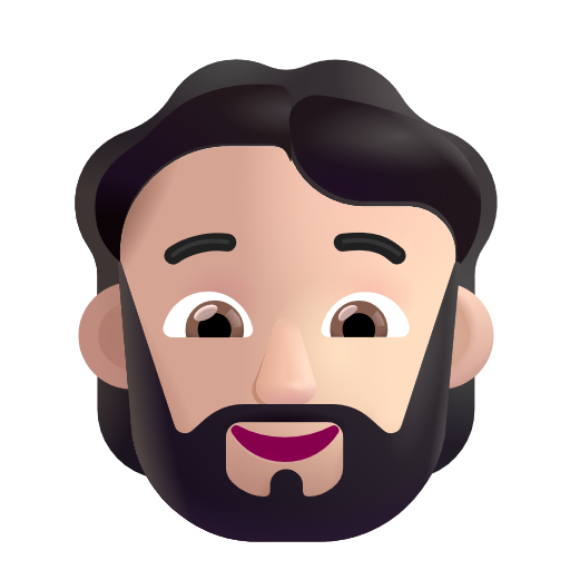 Personne: Peau Claire, Barbe
