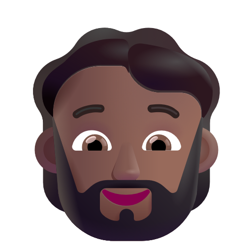 Personne: Peau Moyennement Foncée, Barbe