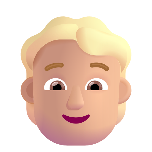 Personne: Peau Moyennement Claire, Cheveux Blonds