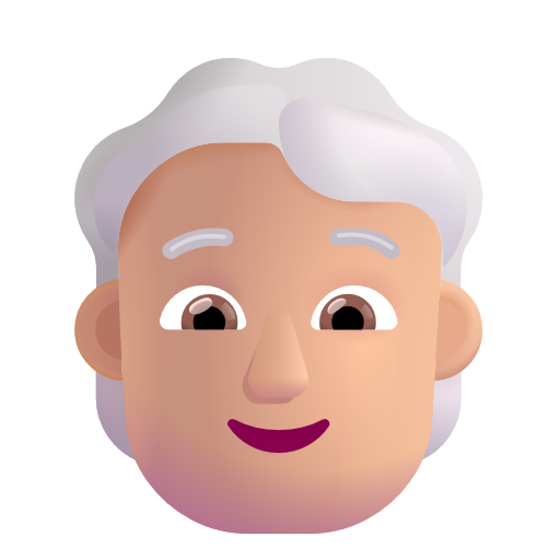 Personne: Peau Moyennement Claire, Cheveux Blancs