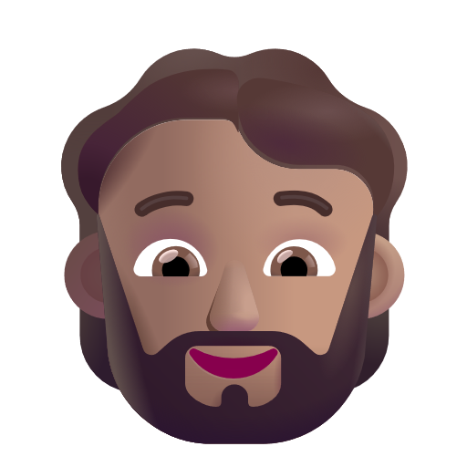 Personne: Peau Moyenne, Barbe