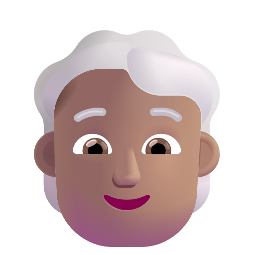 Personne: Peau Moyenne, Cheveux Blancs