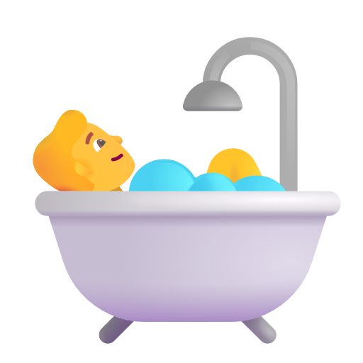 Personne Prenant Un Bain