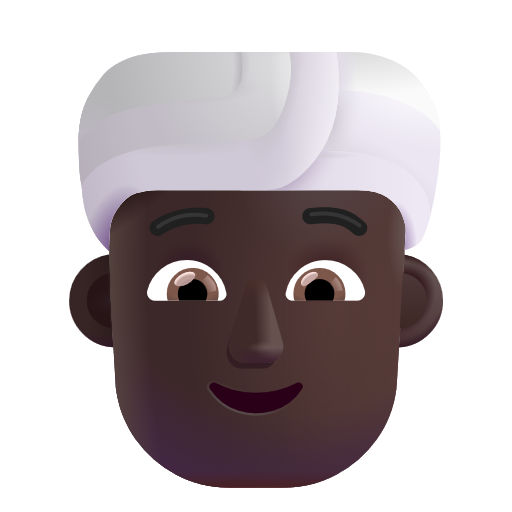 Personne En Turban: Peau Foncée