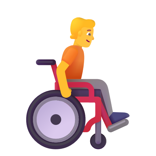 Personne En Fauteuil Roulant Manuel: Orienté à Droite