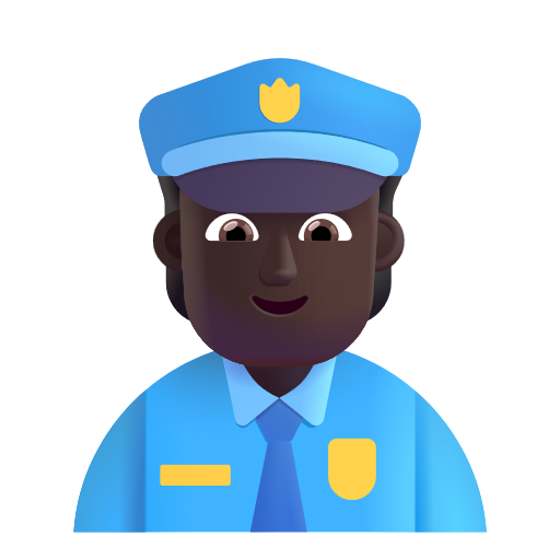 Policier: Peau Foncée