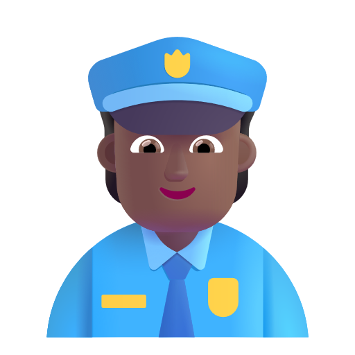 Policier: Peau Moyennement Foncée