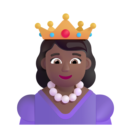Princesse: Peau Moyennement Foncée