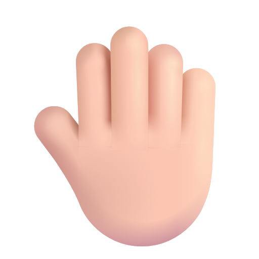 Dos De Main Levée: Peau Claire