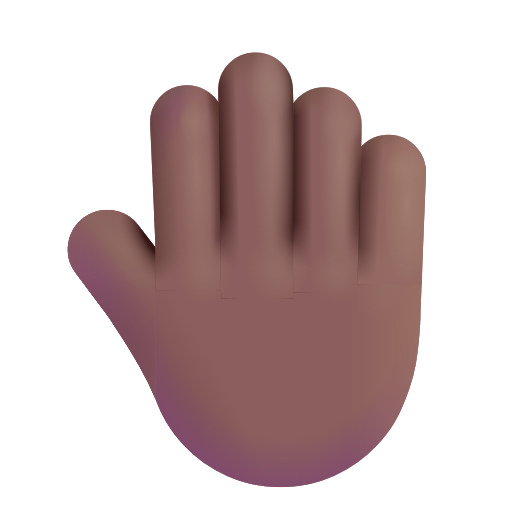 Dos De Main Levée: Peau Moyennement Foncée