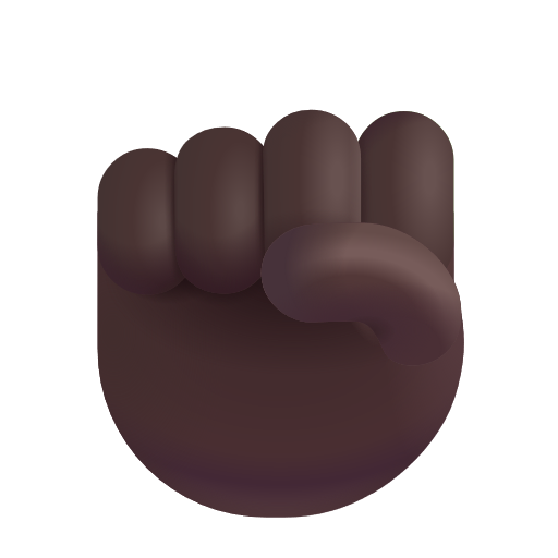 Poing Levé: Peau Foncée