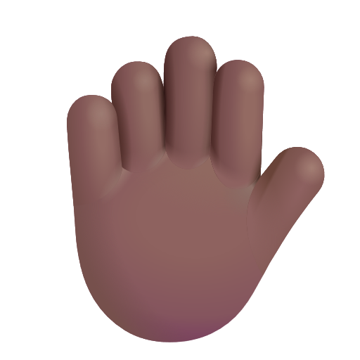 Main Levée: Peau Moyennement Foncée