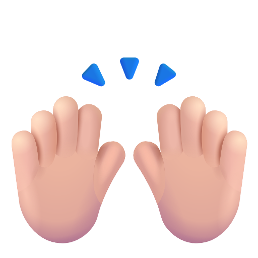 Mains Levées: Peau Claire
