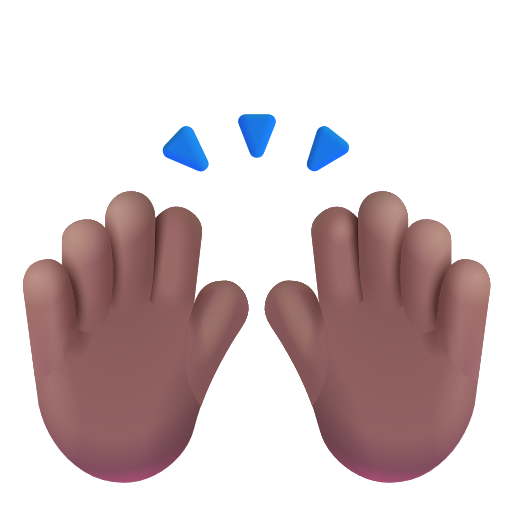 Mains Levées: Peau Moyennement Foncée