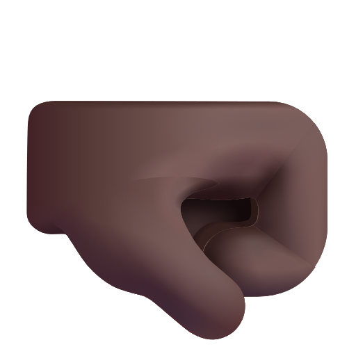 Poing À Droite: Peau Foncée