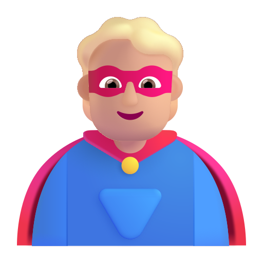 Super-Héros: Peau Moyennement Claire