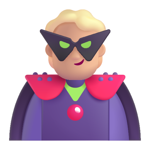 Super-Vilain: Peau Moyennement Claire