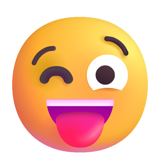 Visage Qui Tire La Langue Et Fait Un Clin D’Œil