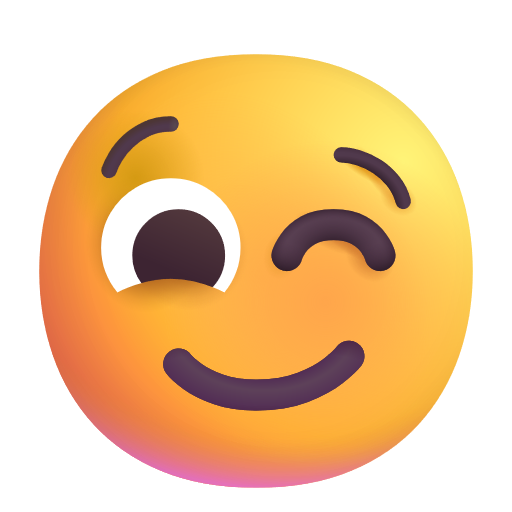 Visage Faisant Un Clin D’Œil
