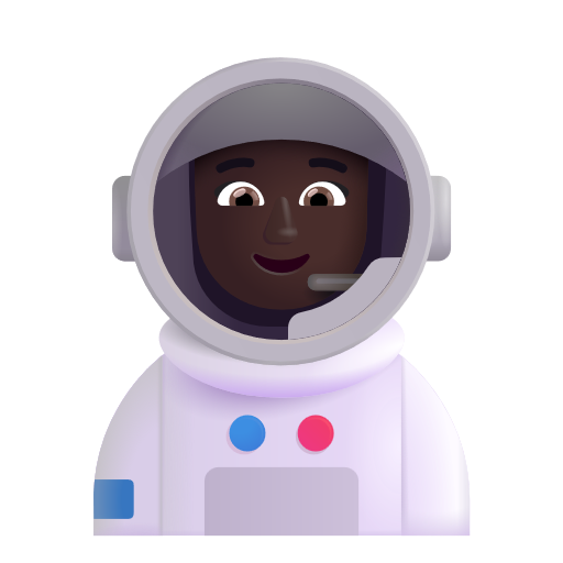 Astronaute Femme: Peau Foncée