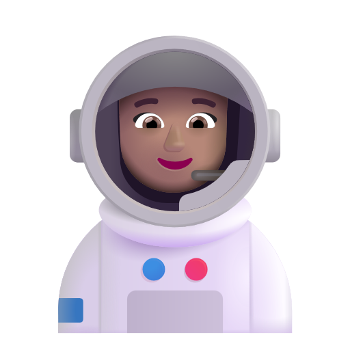 Astronaute Femme: Peau Moyenne