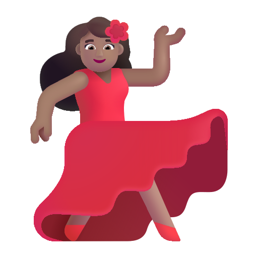 Danseuse: Peau Moyenne