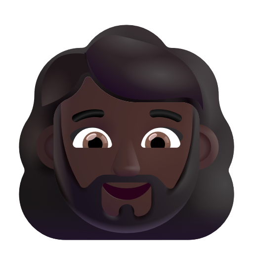 Femme: Peau Foncée, Barbe