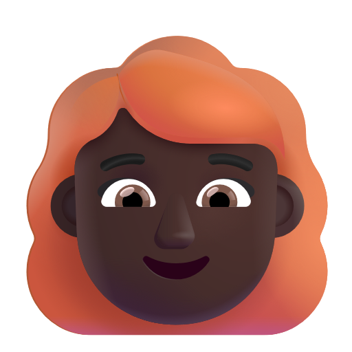 Femme: Peau Foncée, Cheveux Roux