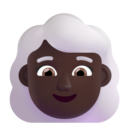 Femme: Peau Foncée, Cheveux Blancs