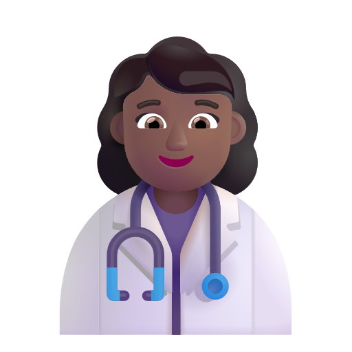 Professionnelle De La Santé: Peau Moyennement Foncée