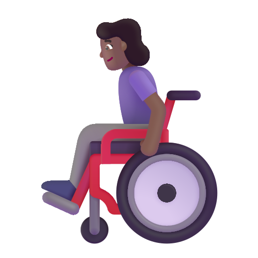 Femme En Fauteuil Roulant Manuel: Peau Moyennement Foncée