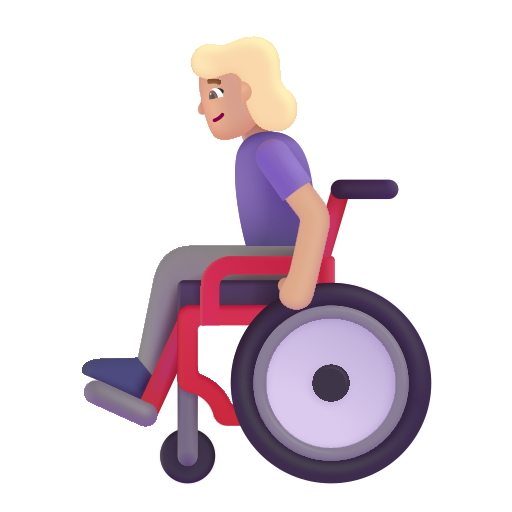 Femme En Fauteuil Roulant Manuel: Peau Moyennement Claire