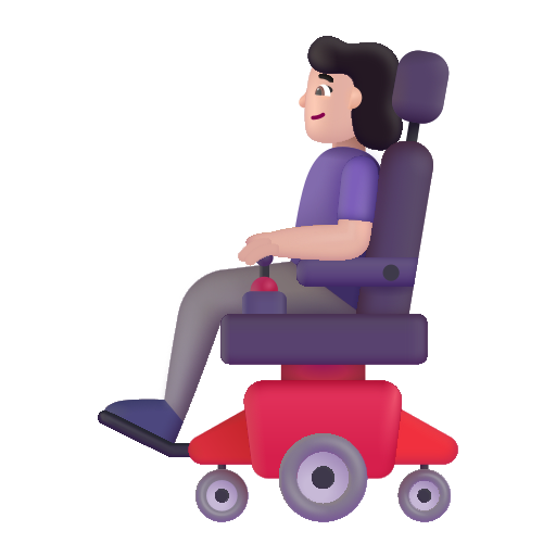Femme En Fauteuil Motorisé: Peau Claire
