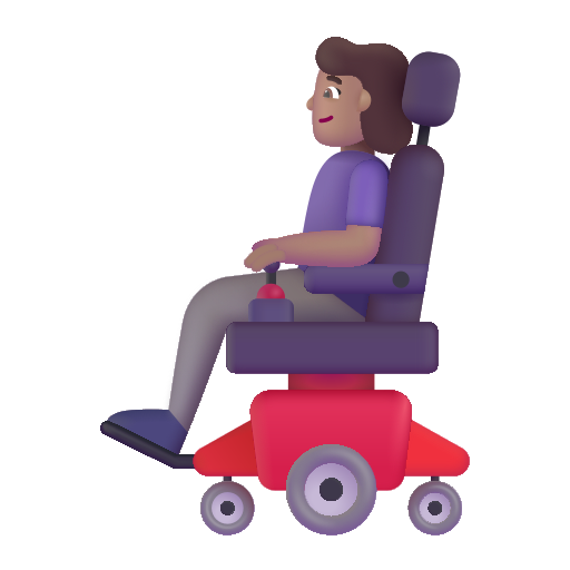 Femme En Fauteuil Motorisé: Peau Moyenne