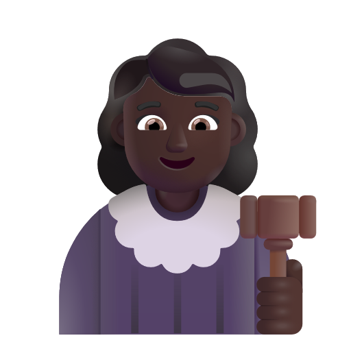 Juge Femme: Peau Foncée