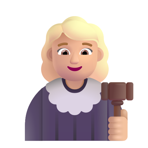 Juge Femme: Peau Moyennement Claire