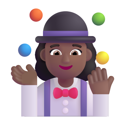 Jongleuse: Peau Moyennement Foncée