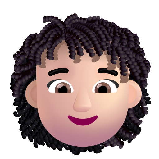 Femme: Peau Claire, Cheveux Bouclés